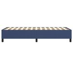 vidaXL Cadre de lit sans matelas bleu 90x190 cm tissu