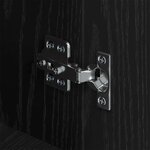 vidaXL Buffet Chêne noir 34 x 90 x 80 cm Bois d'ingénierie