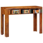 vidaXL Table console 110x35x75 cm bois massif d'acacia