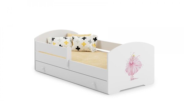 Lit enfant LUK BAR + gigogne  160x80 Danseuse avec matelas