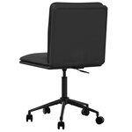 vidaXL Chaises à manger lot de 2 noir similicuir