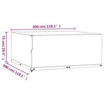 vidaXL Housses de salon de jardin 2 Pièces 16 œillets 300x300x75 cm carré