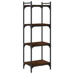 vidaXL Bibliothèque 4 niveaux chêne marron 40x30x120cm bois ingénierie