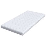 vidaXL Matelas avec Couche de Coco Blanc 200 x 120 cm Mousse PU