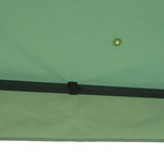 Toile de rechange pour pavillon tonnelle tente 3 x 4 m polyester haute densité 180 g/m² vert