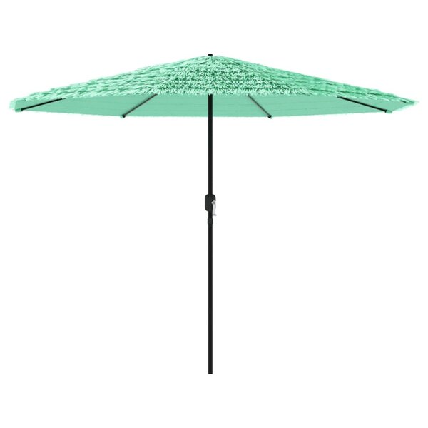 vidaXL Parasol de jardin avec mât en acier vert 324x324x247 cm