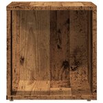 vidaXL Table d'appoint vieux bois 33x33x34 cm bois d'ingénierie