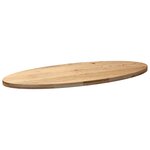 vidaXL Dessus de table 140x60x4 cm bois de chêne massif ovale