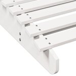 vidaXL Chaise longue blanc 205x110x31 5 cm bois massif de pin