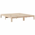 vidaXL Cadre de lit sans matelas 160x200 cm bois massif de pin