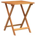 vidaXL Ensemble de bistro pliant 3 pièces avec coussins  bois d'acacia massif