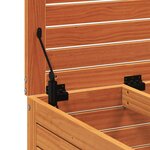 vidaXL Repose-pied jardin cire marron 62x63 5x53 5 cm bois pin massif