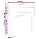 vidaXL Tête de lit avec tête de lit Gris béton 80 cm Bois d'ingénierie