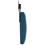 vidaXL Tête de lit suspendue Bleu Velours