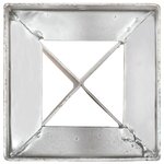 vidaXL Piquets au sol 6 Pièces Argenté 12x12x89 cm Acier galvanisé