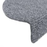 vidaXL Tapis autoadhésifs de marches 5 Pièces Gris clair 56x17x3 cm