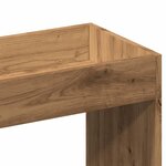 vidaXL Buffet haut chêne artisanal 92x33x180 cm bois d'ingénierie