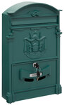 Boîte aux lettres style rétro - classique  Residencia D-2151/V  Aluminium  Vert