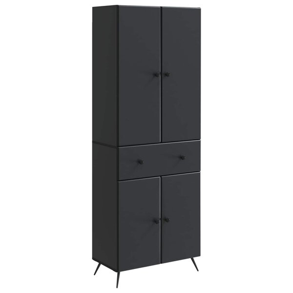 vidaXL 2 Pièces Noir