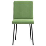 vidaXL Chaises à manger lot de 6 vert clair velours