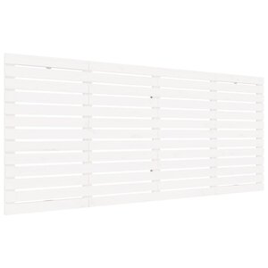 vidaXL Tête de lit murale Blanc 206x3x91 5 cm Bois massif de pin