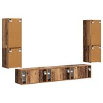 vidaXL Ensemble meuble TV 4 Pièces Bois ancien Bois d'ingénierie