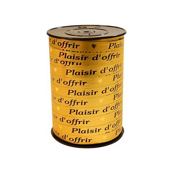 Bolduc bobine plaisir d'offrir 225mx10mm or clairefontaine