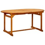 vidaXL Ensemble à manger de jardin 7 Pièces Bois d'acacia massif