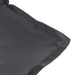 vidaXL Coussins de banc de jardin lot de 2 anthracite mélangé tissu