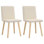vidaXL Chaises à manger lot de 2 Lin