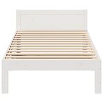 vidaXL Cadre de lit sans matelas blanc 80x200 cm bois massif de pin