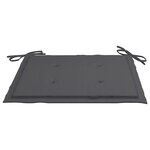 vidaXL Chaises pliables de jardin avec coussins lot de 6 Bois de teck