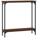 vidaXL Table console chêne marron 75x22 5x75 cm bois d'ingénierie