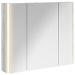 vidaXL Armoire Miroir de Salle de Bain Gris Sonoma 83 5 x 15 5 x 70 cm
