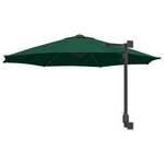 vidaXL Parasol de jardin Vert et Noir 248 x 248 x 148 cm
