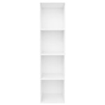 vidaXL Bibliothèque/Meuble TV Blanc 36x30x143 cm Bois d'ingénierie