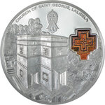 Monnaie CHURCH OF SAINT GEORGE 8th Wonder of the World 2 Oz Argent 10$ Cook Islands 2023