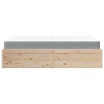 vidaXL Lit avec matelas 120x200 cm bois massif de pin
