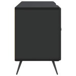 vidaXL Meuble TV 102 x 34 5 x 50 cm Noir Bois d'ingénierie