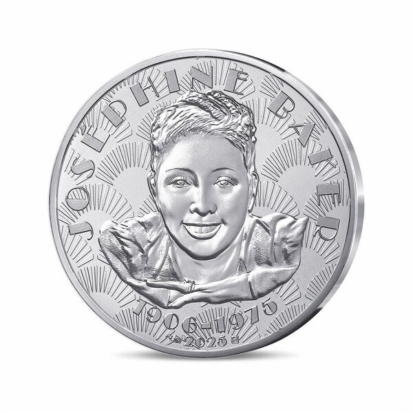 Joséphine Baker Monnaie de 10€ Argent