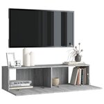 vidaXL Armoire murale TV Sonoma gris 120x30x30 cm Bois d'ingénierie