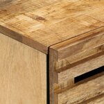 vidaXL Table de chevet 50x34x62 cm bois de manguier massif brut