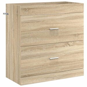 vidaXL Meuble sous lavabo de salle de bain Chêne Sonoma