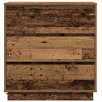 Table de chevet vidaXL avec LED en bois vieilli 71x34 5x75 cm en bois d'ingénierie