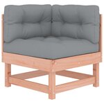 vidaXL Salon de jardin 5 Pièces avec coussins bois massif douglas
