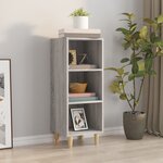 vidaXL Buffet Sonoma gris 34 5x32 5x90 cm Bois d'ingénierie