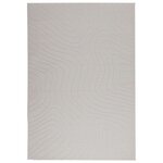 vidaXL Tapis de surface HUARTE Crème 170 x 120 cm Polyester