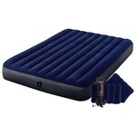 Intex Lit gonflable Dura-Beam avec pompe 152x203x25 cm Bleu