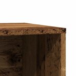 vidaXL Meuble de bac à litière pour chat vieux bois bois d'ingénierie