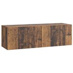 vidaXL Meuble TV mural Bois ancien 98 x 31 x 30 cm Bois d'ingénierie